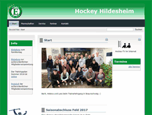 Tablet Screenshot of eintracht-hockey.com